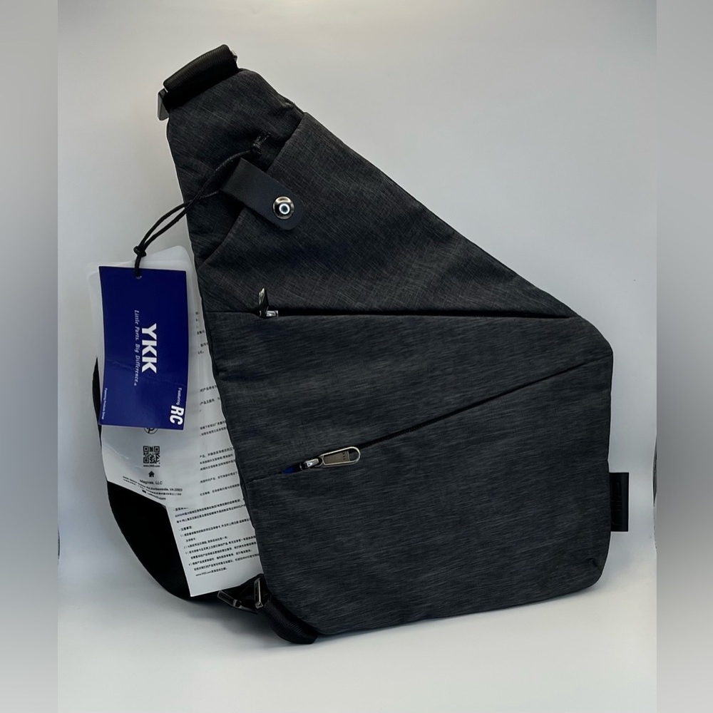 Unparalleled Men's or Women’s Charcoal Sling Bag